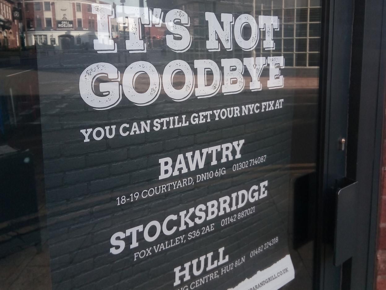 Doncaster town centre restaurant closes down two years after opening